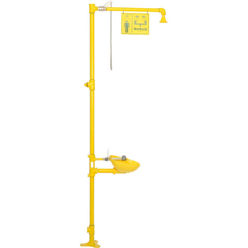 Bradley® Eyewash, Plastic Bowl & Showerhead, S19314EW