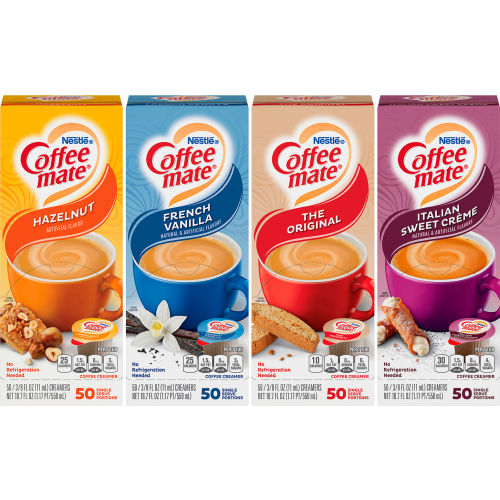 Coffee mate® Singles, Variety Pack, 50 Count, 4 Pack