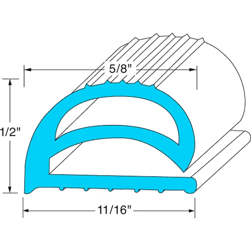 Delfield MCC605 Half Door Gasket For Reach-In Coolers – Replacement Seal