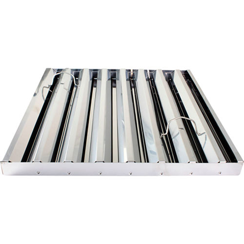 Allpoints 31-400 20"(H) x 20"(W) x 2"(T) Frameless Stainless Steel Hood Filter