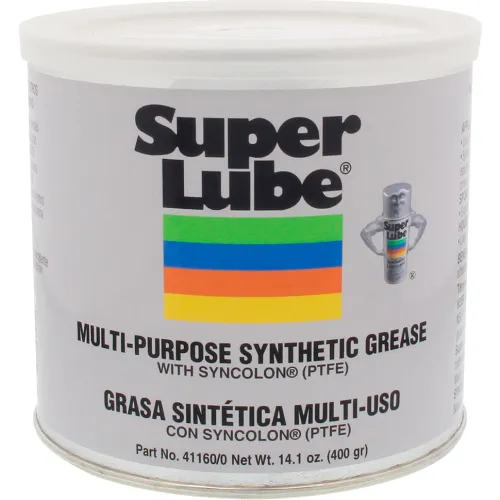Super Lube 14.1 oz Multi-Purpose Synthetic Grease, NLGI 0 with Syncolon, PTFE, Canister - Pkg Qty 12