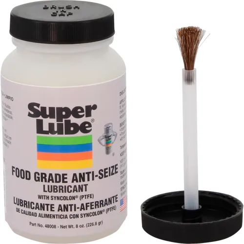 Super Lube 8 oz Food Grade Anti-Seize Lubricant with Syncolon, PTFE, White,  Bottle - Pkg Qty 6
