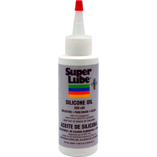 Super Lube Silicone Oil, 350 cSt, 4 oz. Bottle, Clear Pkg Qty 6 Super Lube Silicone Oil, 350 cSt, 4 oz. Bottle, Clear Pkg Qty 6