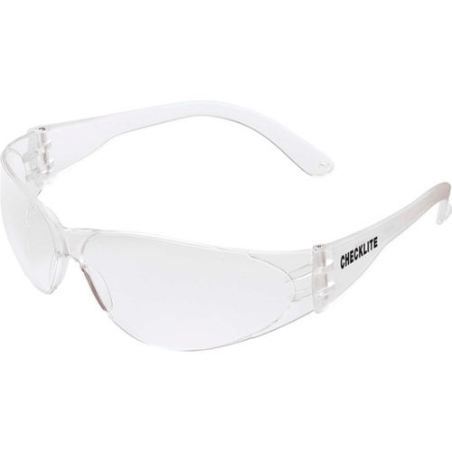 Mcr Safety Cl110 Crews Checklite Safety Glasses Clear Lens Clear Frame Anti Scratch