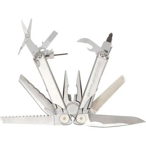 LEATHERMAN, Wave+, 18-in-1 Full-Size, Versatile Multi-tool for DIY, Home,  Garden, Outdoors or Everyday Carry (EDC), Stainless Steel