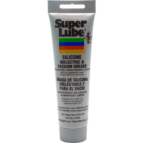 Super Lube Silicone HighDielectric & Vacuum Grease, 3 oz. Tube 91003