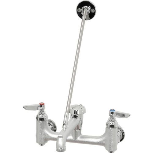 T & S Brass Polished Chrome Service Sink Faucet