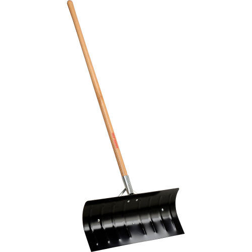 24 in. Arctic Blast Steel Snow Pusher, Ash Handle