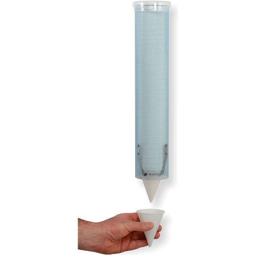 San Jamar C4160TBL - Small Pull-Type Water Cup Dispenser, Arctic