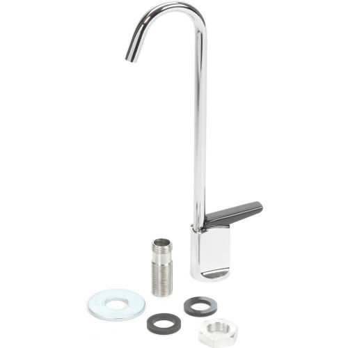 Elkay Push Lever 8-1/4"High Gooseneck Glass Filler, Lk1110