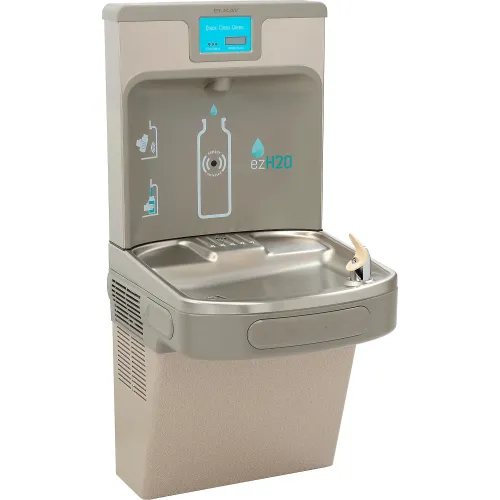 Elkay LZS8WSLP ezH2O Enhanced Bottle Filling Station, Refrig., Filtered, Light Gray, w/51300C Elkay LZS8WSLP ezH2O Enhanced Bottle Filling Station, Refrig., Filtered, Light Gray, w/51300C