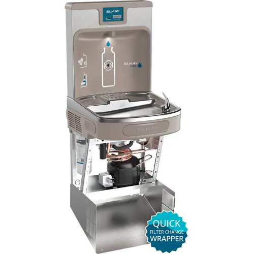 Elkay LZS8WSSP ezH2O Enhanced Bottle Filling Station, Refrig