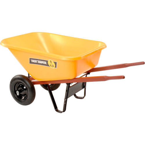 Ames RP810 8 Cubic Foot Poly Wheelbarrow With Dual Wheels