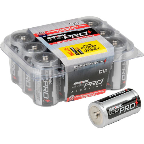 Rayovac® Alkaline Ultra Pro¿ C 12 Battery Contractor Pack