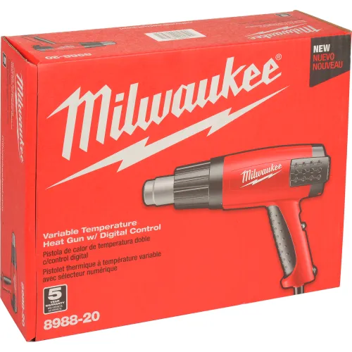 Milwaukee  8988-20 Variable Temp. Heat Gun, 90-1050°F W/ LCD