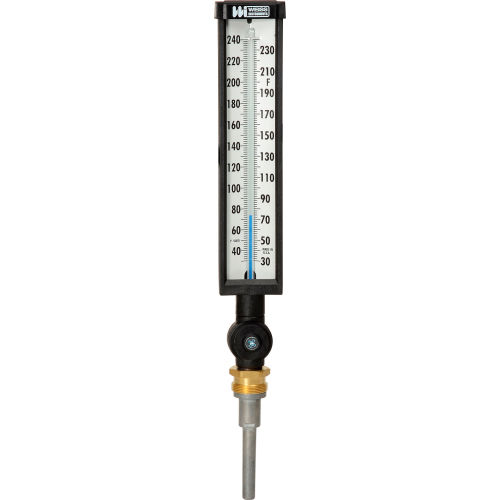 9in Variangle Thermometer, 3 1/2in stem, 30-240F