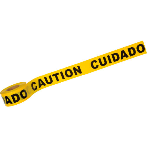 1,000ft x 3in Yellow Caution Tape, 1 Roll