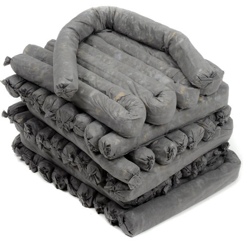 Gray 3 in. x 4 ft. Universal Absorbent Socks, 30-Pack
