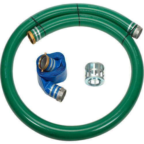 4" Trash Pump Hose Kits w/ Aluminum Couplings and Fittings