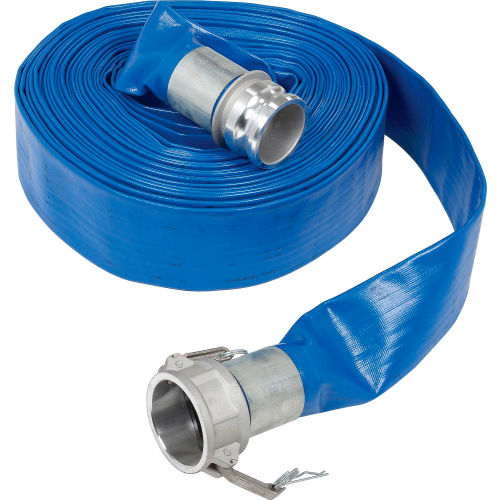 Apache 98138069 3in x 100ft PVC Lay Flat Discharge Hose w/C x E
																			