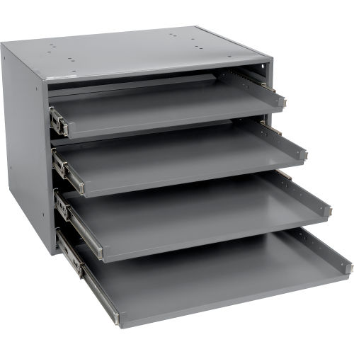 Durham Heavy Duty Bearing Rack 303B-15.75-95 - For Large Compartment Boxes - Fits Four Boxes
