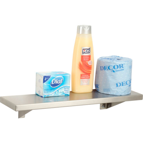 Bobrick® Stainless Steel Shelf - 18 in W x 5 in D - B295x18