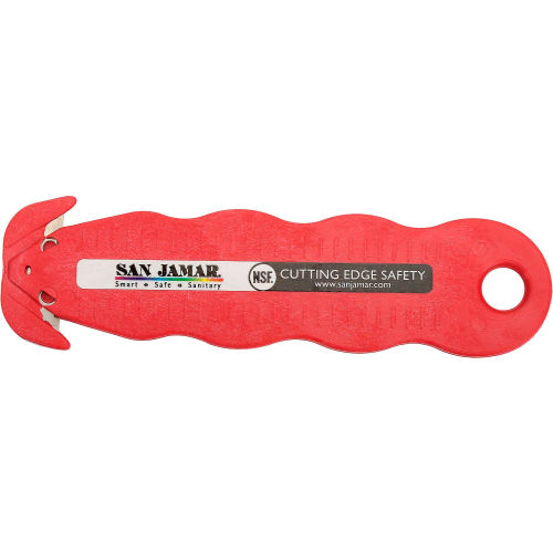 San Jamar KK403 - Klever Kutter Box Cutter, Disposable, Red, 3 Pack