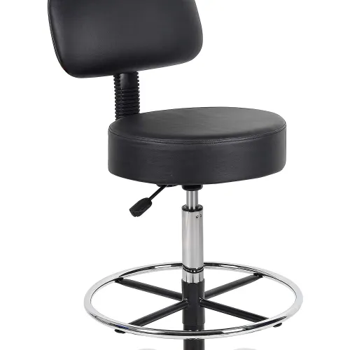 Medical stool with backrest hot sale