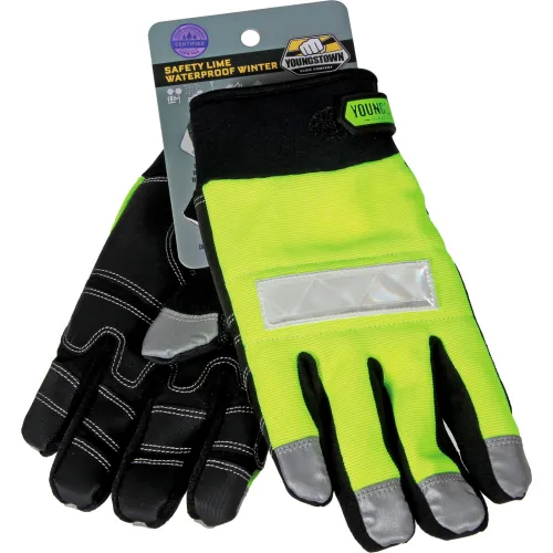 PIP G-Tek® CR Hi-Vis Lime Green Nitrile Grip Gloves, HPPE/Glass