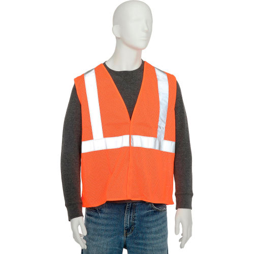 Aware Wear® ANSI Class 2 Economy Mesh Vest, 61434 - Orange, Size L