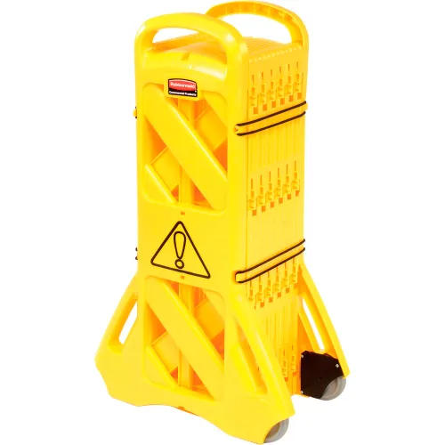 Rubbermaid Portable Mobile Yellow Safety Barrier