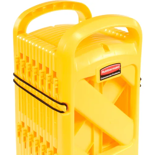 Rubbermaid Portable Mobile Yellow Safety Barrier