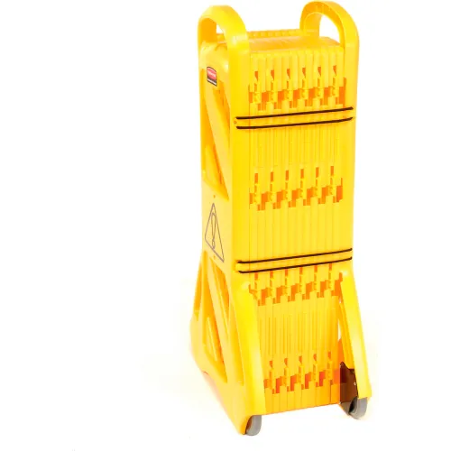 Rubbermaid Portable Mobile Yellow Safety Barrier