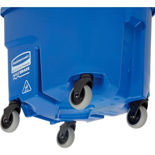 Rubbermaid Commercial WaveBrake Blue Side-Press Wringer/Bucket Combo