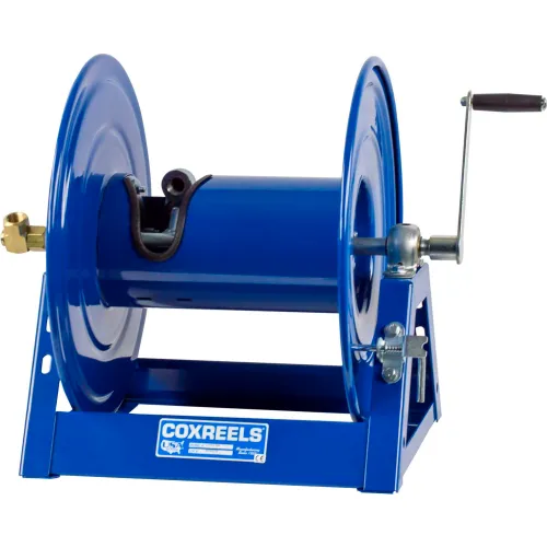 Coxreels 1125-5-250 Steel Hand Crank Hose Reel, 3/4 Hose I.D, 250' Hose Capacity, 3,000 PSI, Without Hose, Made in USA