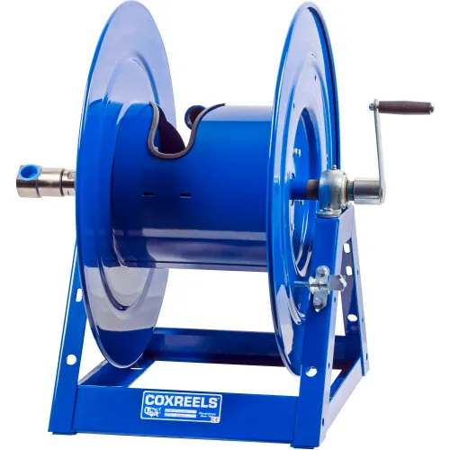 Coxreels 1175 Series Hand-Crank Hose Reel, Model#1175-6-150, 1 Hose ID,Blue, 150' Length