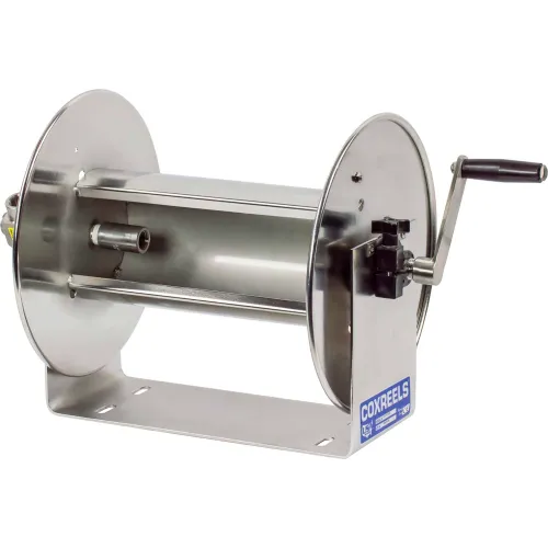Coxreels 117-5-100-SS Stainless Steel Hand Crank Hose Reel: 3/4 I.D., 100'  Hose Capacity, Less Hose, 4000 PSI: Air Tool Hose Reels: : Tools  & Home Improvement