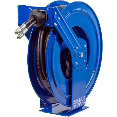 SB10H-NS HOSETRACT HOSE REEL, SBM SERIES MINI WITH SWIVEL & BASE, COMPACT  MANUAL DRIVEN MINI-REEL, FOR 175 FT. OF 1/4, 150 FT. OF 3/8 HOSE OR 100 FT.  OF 1/2 HOSE, MAXIMUM