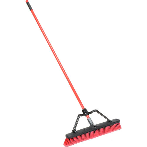 Libman® Commercial 24" Multi Sweep - Red Brace Handle - Pkg Qty 4