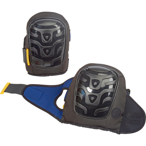 Premium Flat Cap Gel Knee Pads, Black