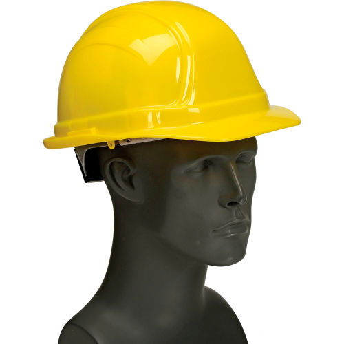 Vulcan Basic Hard Hat with Ratchet Suspension, Yellow