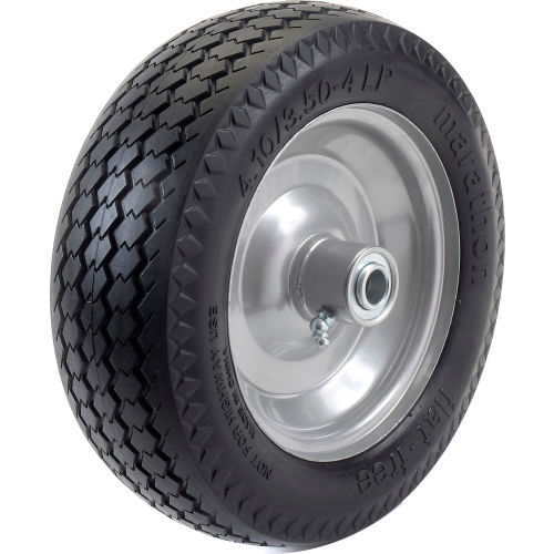 2PCS 10''x3.1'' Flat Free Solid Rubber Replacement Tires 4.10/3.50-4 RUN.SE  Flat-Free Tires for Hand Trucks and Wheelbarrows with 10 Tires with 5/8 Axles 