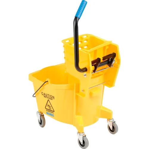 3690804 - Commercial Mop Bucket with Side-Press Wringer 26 Quart