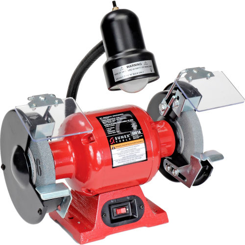 Sunex® 6 in. Bench Grinder w/Light