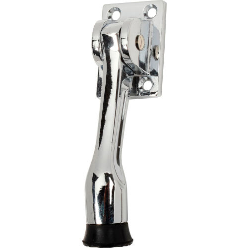 Door Stop, Drop Down, 4 Hole, Chrome Plated, H.D. - Pkg Qty 2