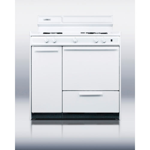 SummitWhite Gas Range, Battery Start Ignition 36"W