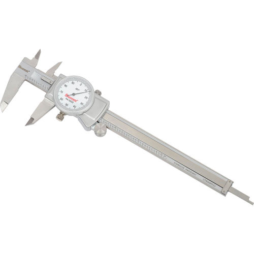 Starrett 61467 3202-6 Dial Caliper, 6 in. Fitted Case