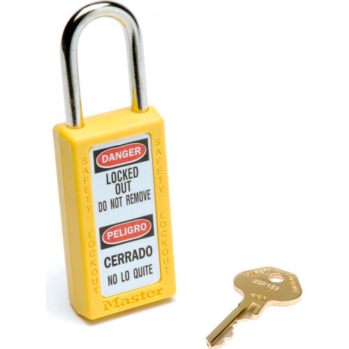 Master Lock® Safety Padlock, Zenex Yellow