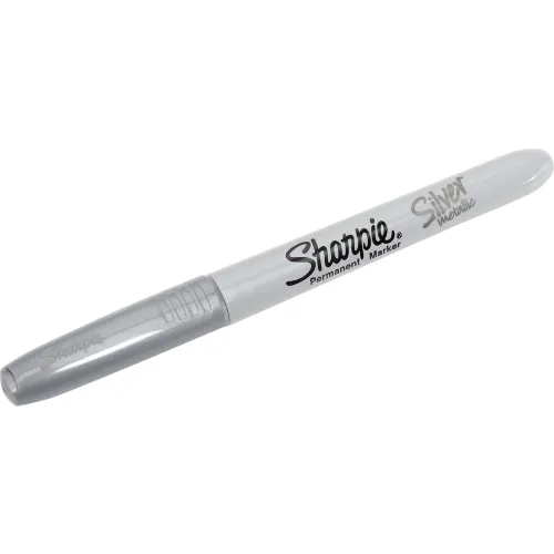 Sharpie Metallic Silver Permanent Marker Fine Tip, AP Nontoxic Ink