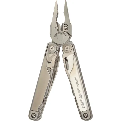 Leatherman Surge Multi-Tool - Large Full-Size Stainless Steel with Case -  25 Year Warranty - Industrial Worker's Essential - Silver in the  Multi-Tools department at